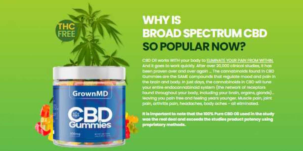 GrownMD CBD Gummies-reviews-price-buy-benefits- Reduces Anxiety & Stress