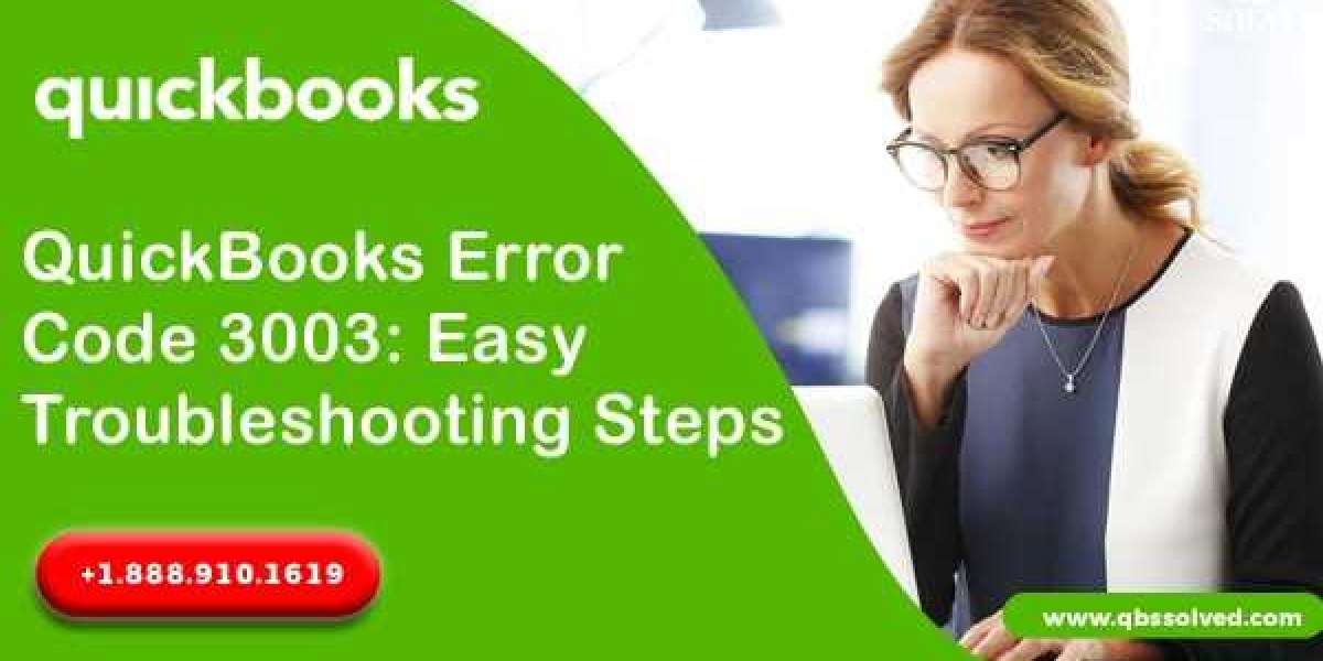 How to Resolve QuickBooks Error Code 3003?