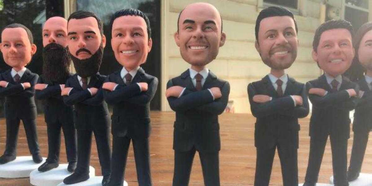 With a bobblehead wedding doll totally personalized from head to toe