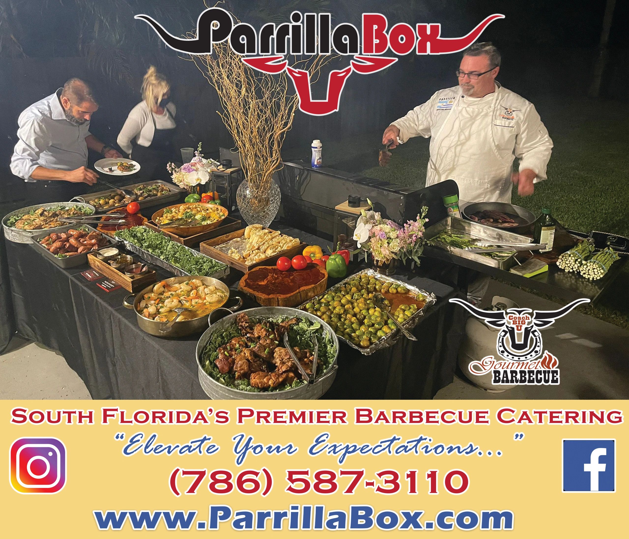 Onsite Barbecue Catering Services Miami - Parrilla Box