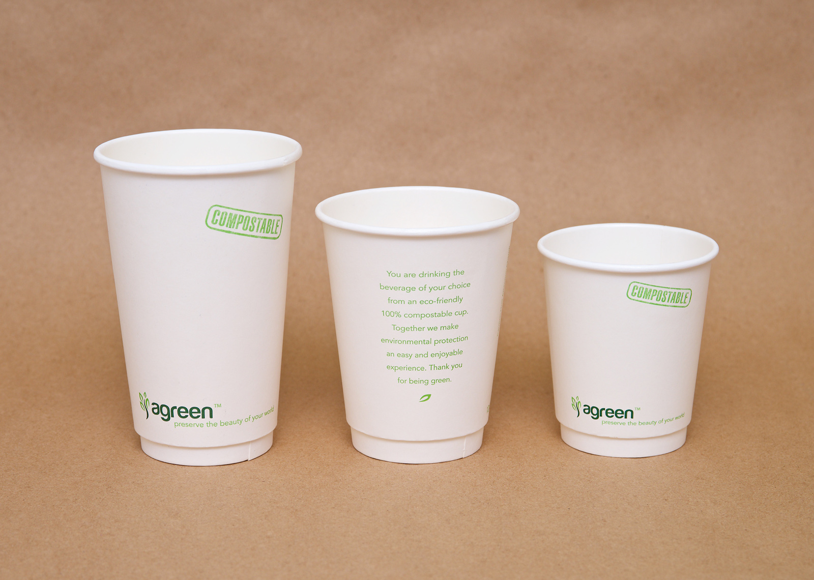 Disposable Double Wall Paper Cups - Agreen™ Products